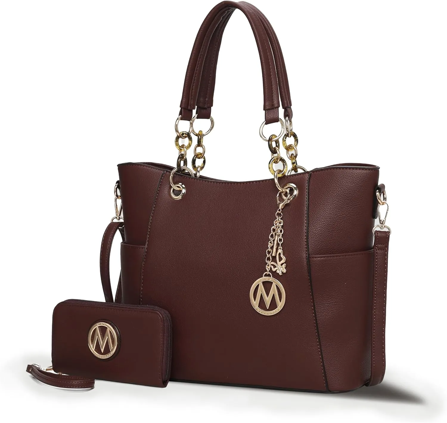 MKF Collection Tote Bag for Women, Handbag Set with Wallet-Top-Handle- Vegan Leather Purse