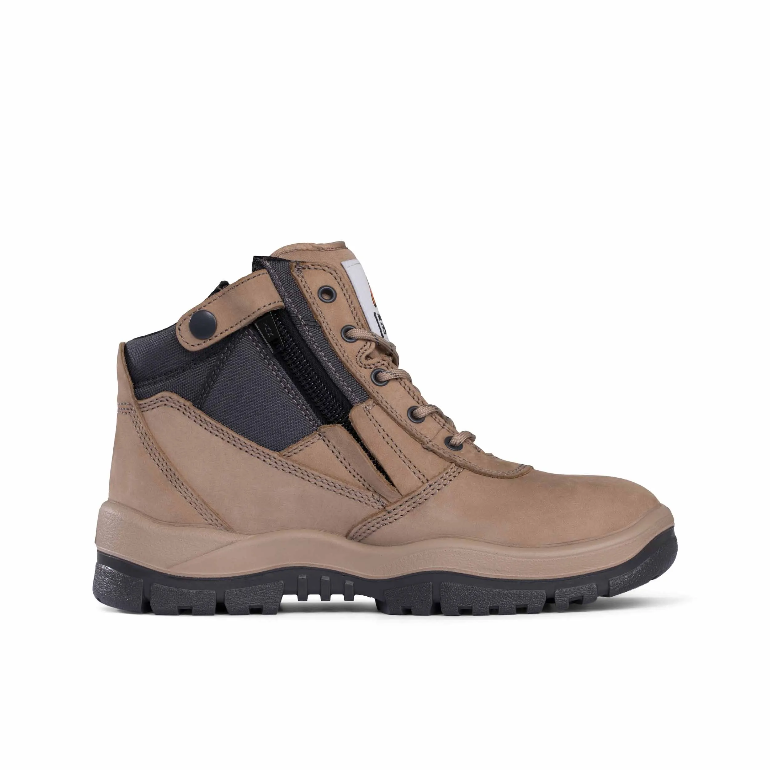 MONGREL 961060 Non-Safety Zipsider Boot - Stone