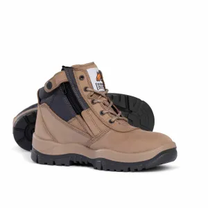 MONGREL 961060 Non-Safety Zipsider Boot - Stone