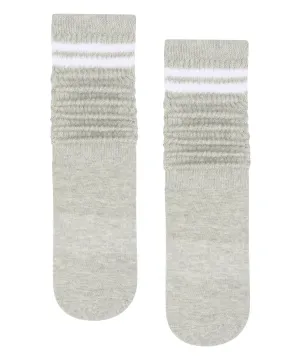 MoveActive - Pilates Project x Cheerleader Scrunch Non Slip Grip Socks - Grey Marle