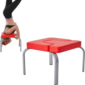 Multifunction Yoga Inversion Chair Bench, Stable & Sturdy Headstand Stool with Relieve Stress & Strengthen Core Load Bearing 200kg/440LBS, Yoga Assisted Inverted Chair