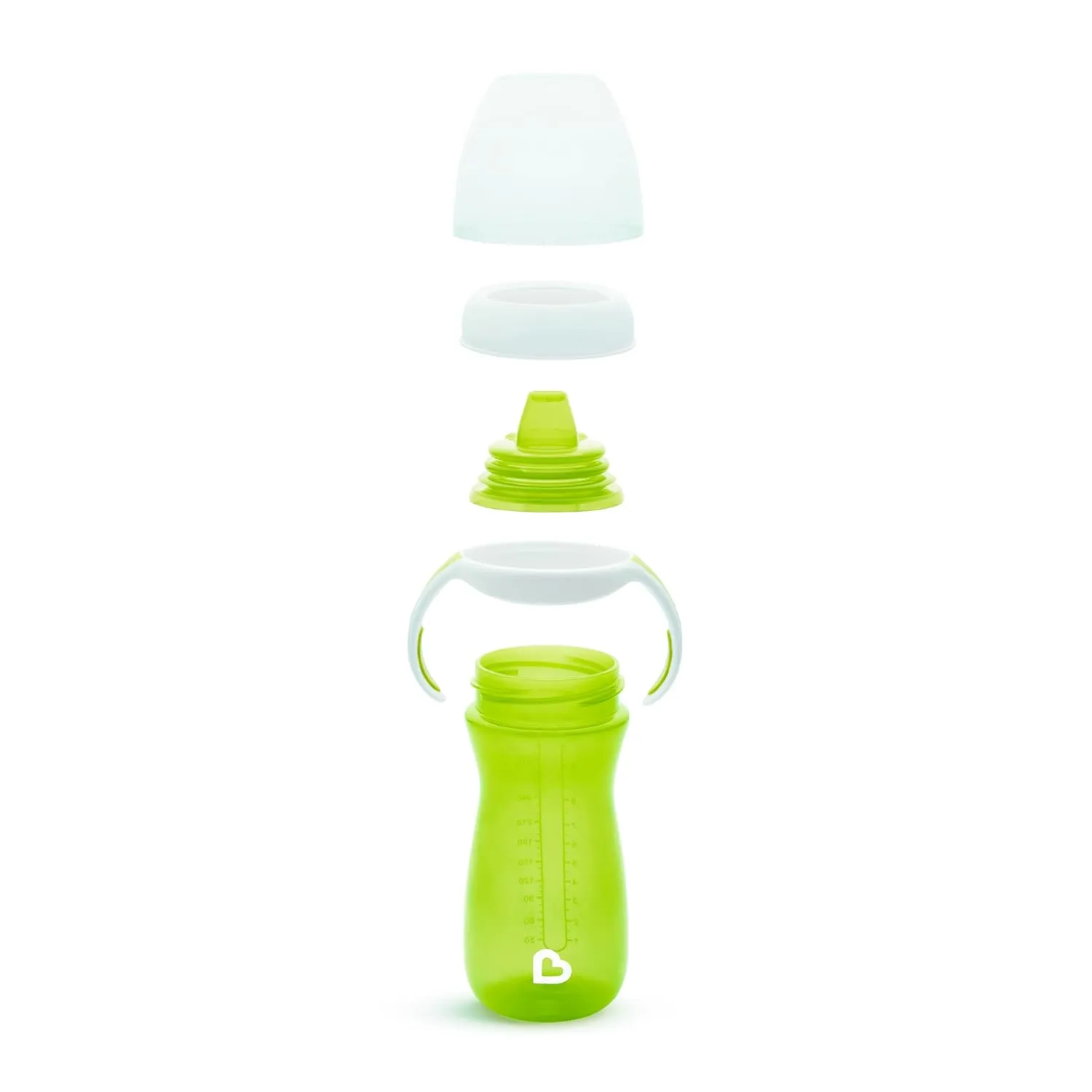 Munchkin® Gentle™ Transition Sippy Cup with Trainer Handles, 10 Ounce, 2 Pack, Blue/Green