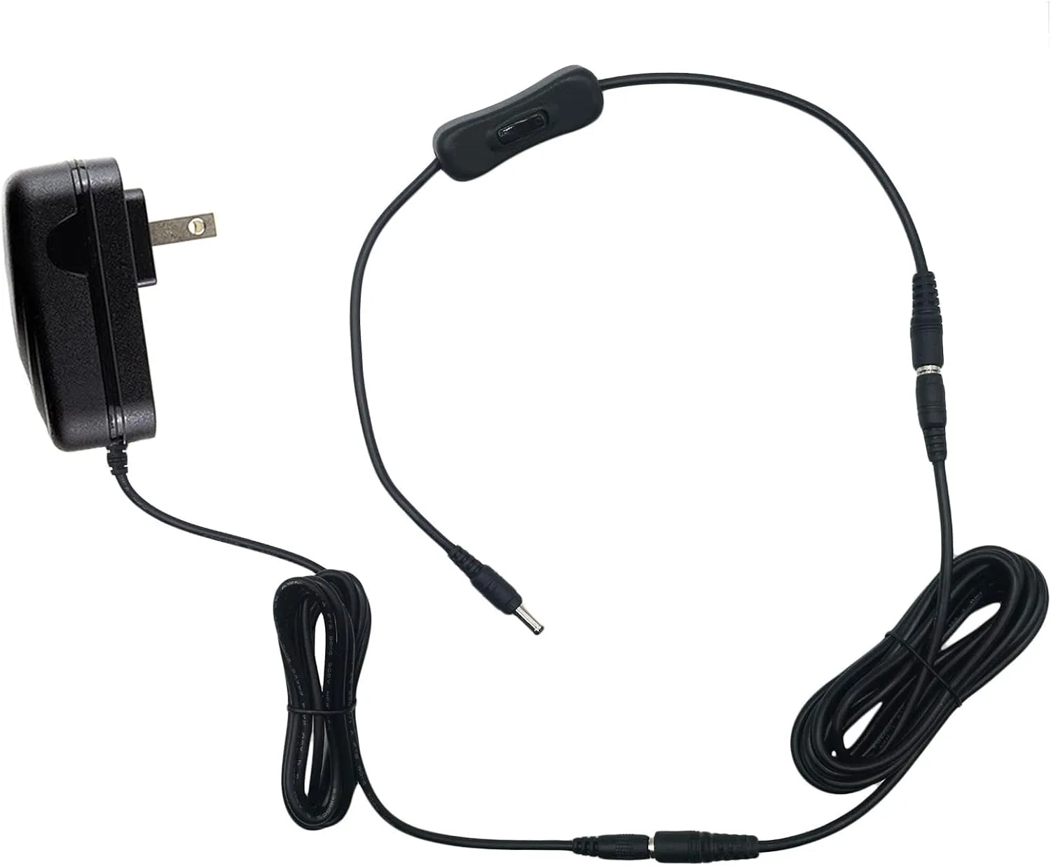 MyVolts 12V Power Supply Adaptor Compatible with Livestrong EP573C Trainer - US Plug with Extension and ON/Off Switch