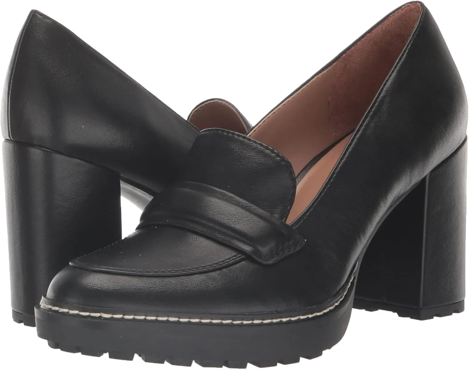 Naturalizer Women's Dabney Slip-On Lug Sole Heeled Loafer