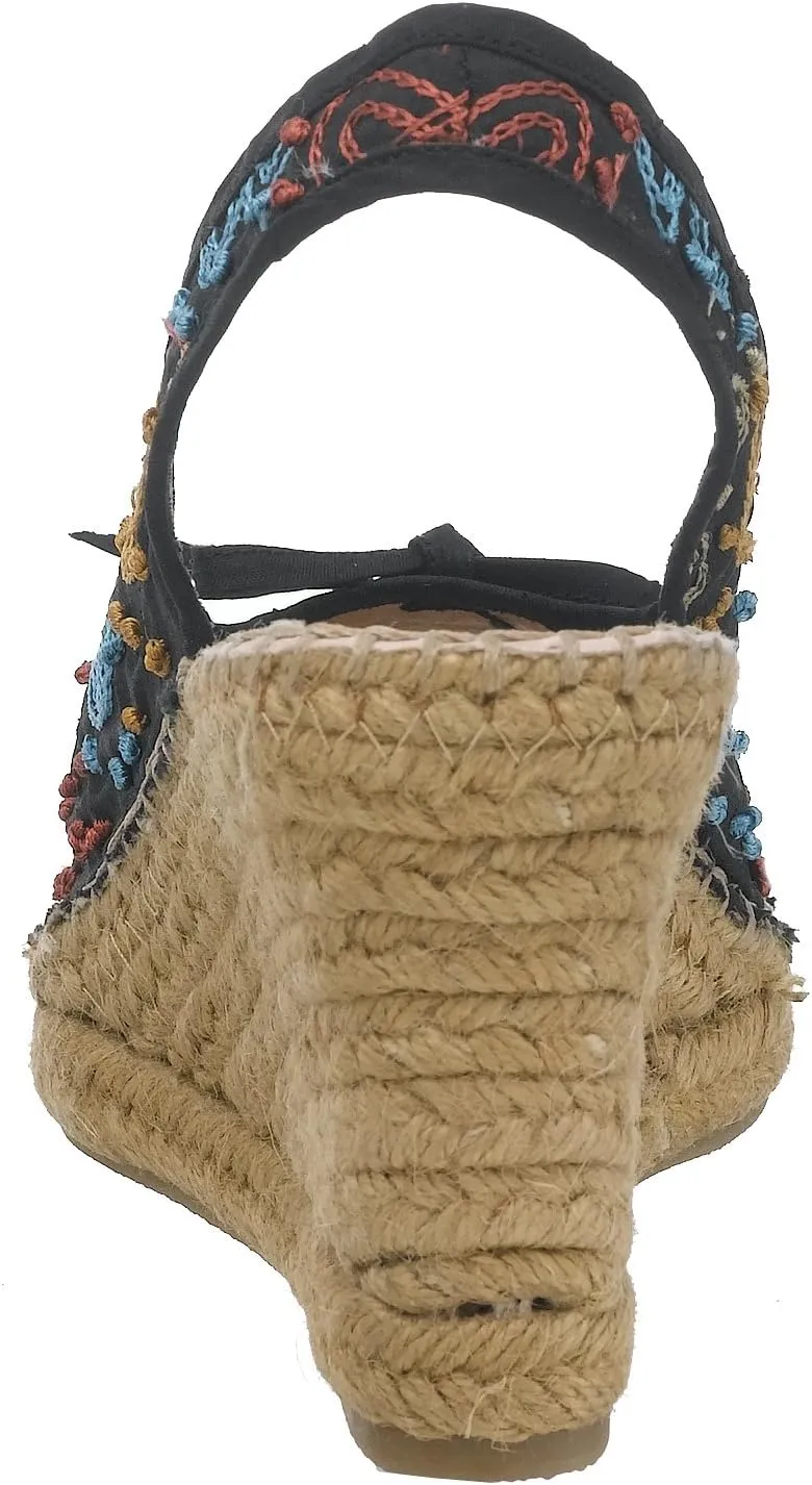 Naughty Monkey Women's Olympus Raffia Wedge