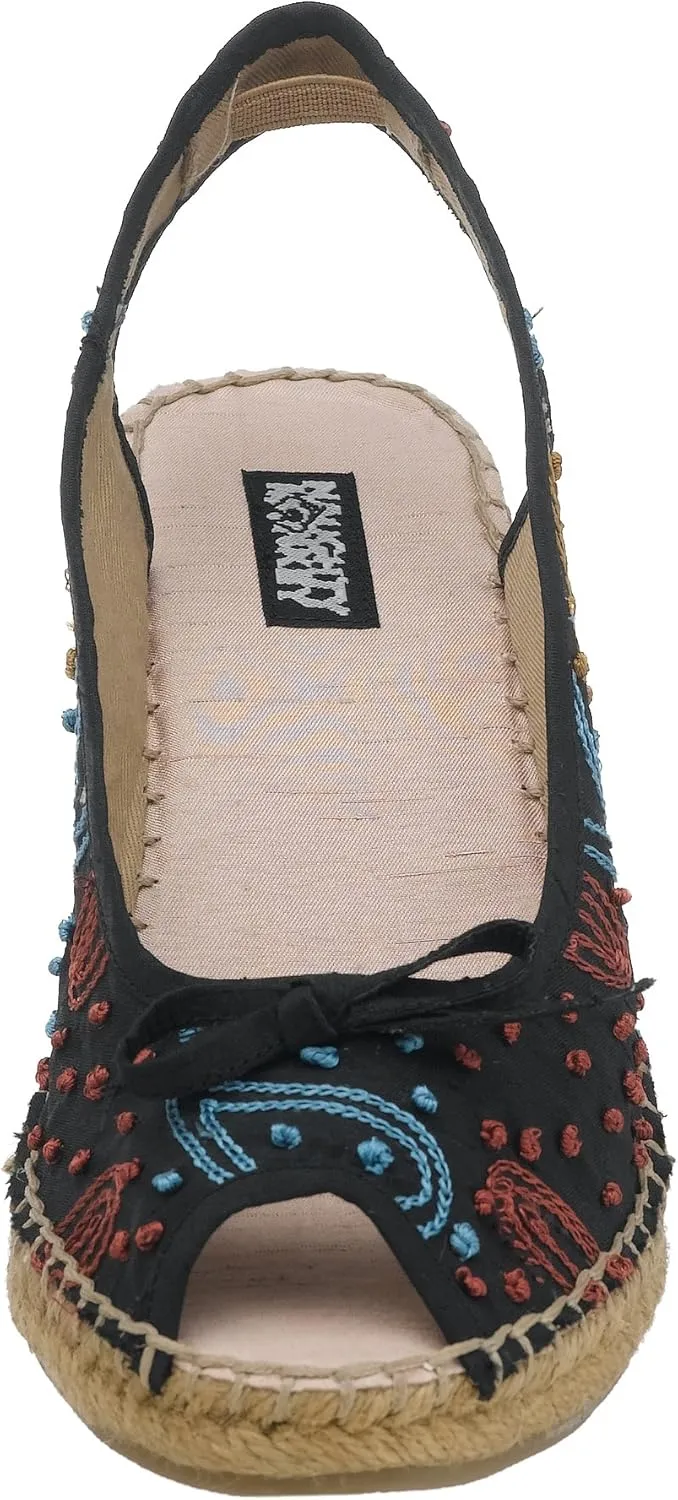 Naughty Monkey Women's Olympus Raffia Wedge