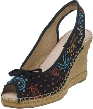 Naughty Monkey Women's Olympus Raffia Wedge