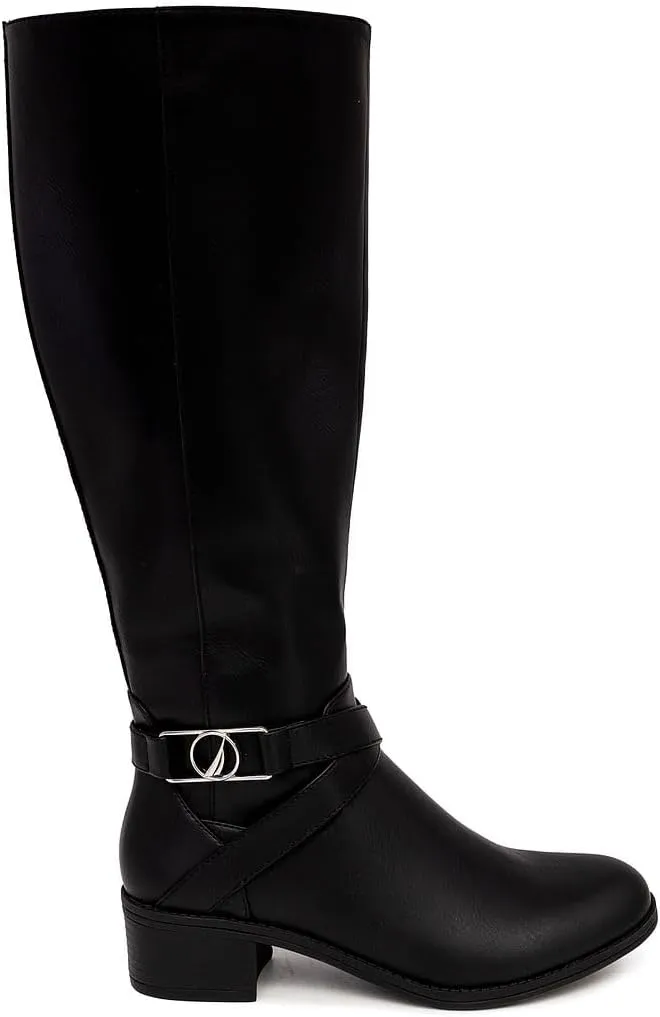 Nautica Women's Tall Shaft Riding Boots: Stylish Knee-High Dress Shoes for Fall & Winter