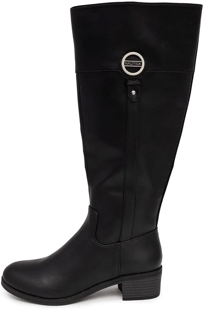 Nautica Women's Tall Shaft Riding Boots: Stylish Knee-High Dress Shoes for Fall & Winter