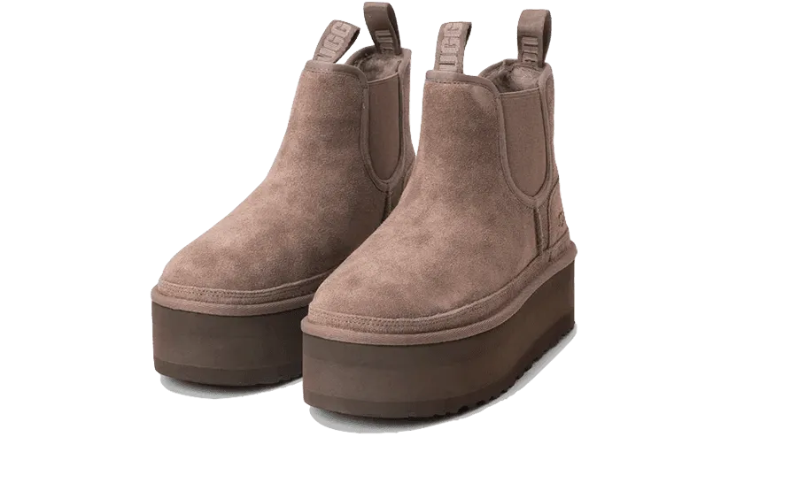 Neumel Platform Chelsea Boot Smoke Plum