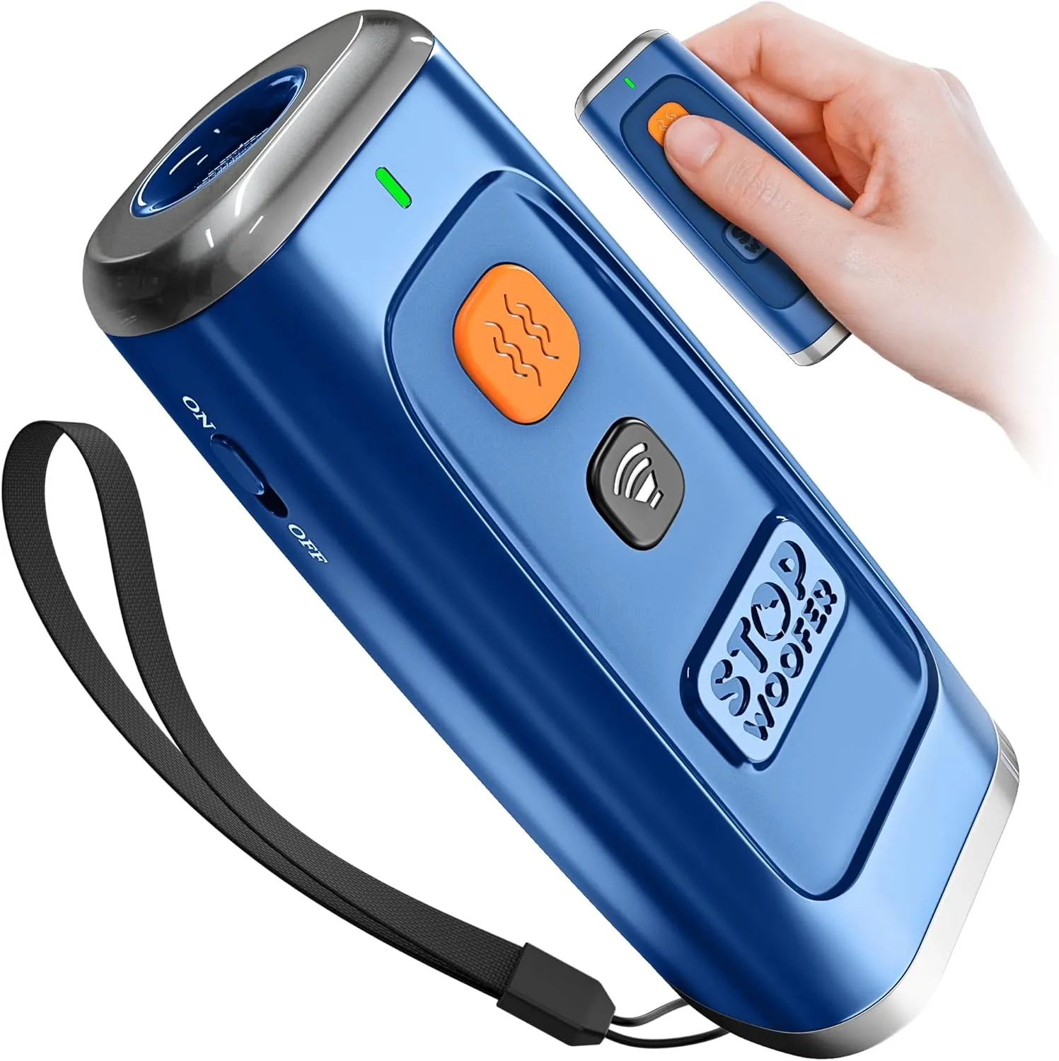 NEW 2025 Dog Bark Deterrent Device - Dog Barking Control Devices Stops Bad Behavior - Rechargeable Ultrasonic Pet Whistle to Stop Barking with The Touch of a Button up to 16,4 FT (5-120 LBS Blue)