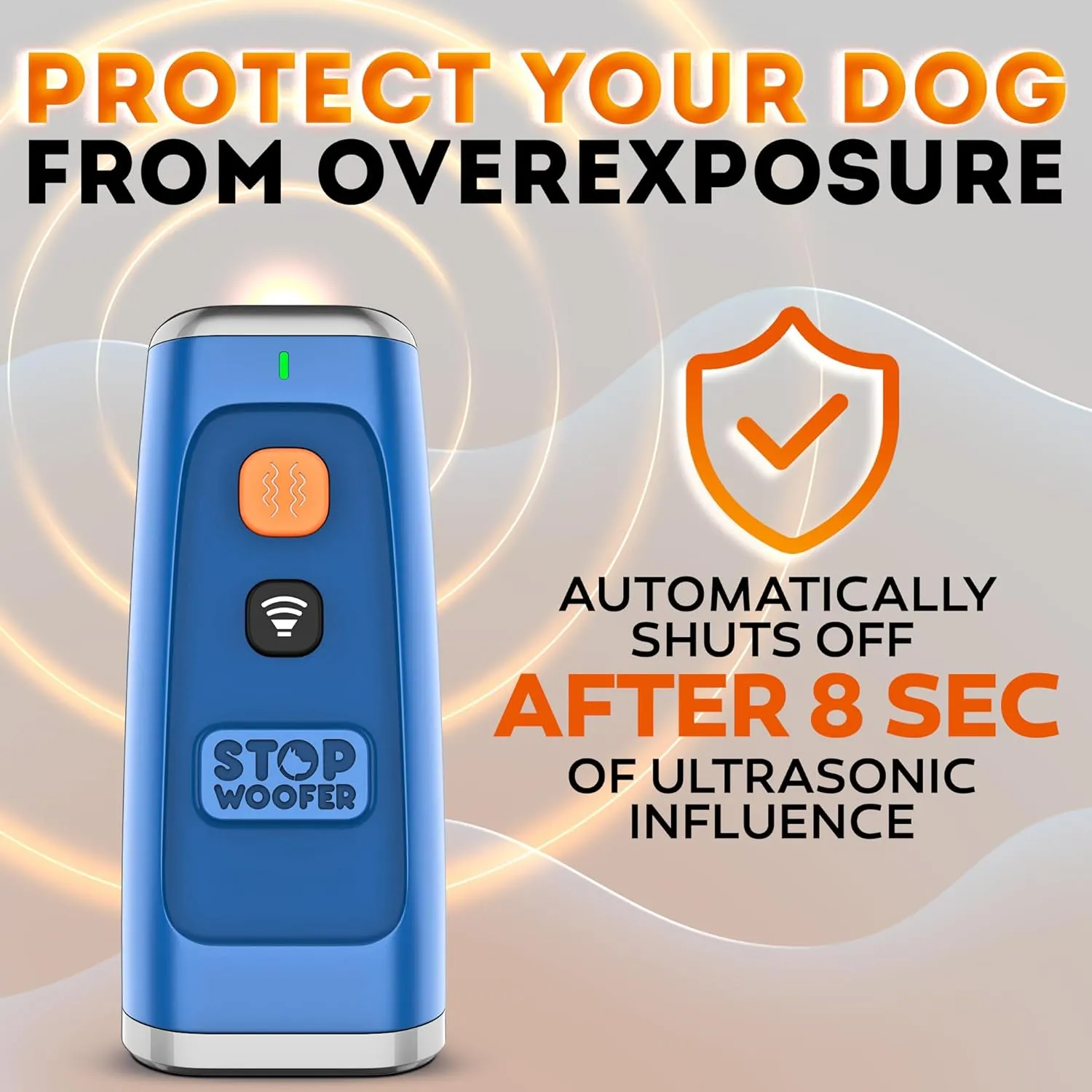 NEW 2025 Dog Bark Deterrent Device - Dog Barking Control Devices Stops Bad Behavior - Rechargeable Ultrasonic Pet Whistle to Stop Barking with The Touch of a Button up to 16,4 FT (5-120 LBS Blue)