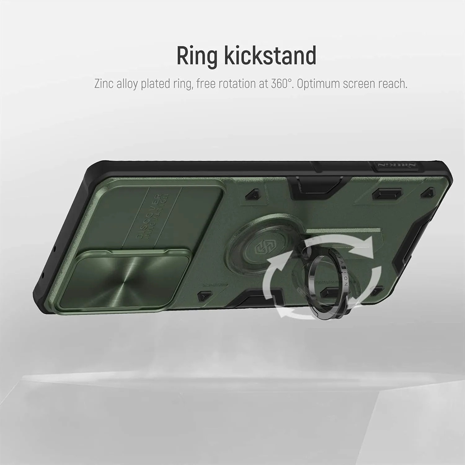 Nillkin Camshield Armor case for Samsung Galaxy S21 Ultra with Kickstand Ring Holder - Camera Cover S21 Ultra Rugged Shield Matte Military Grade Case 6.8’’