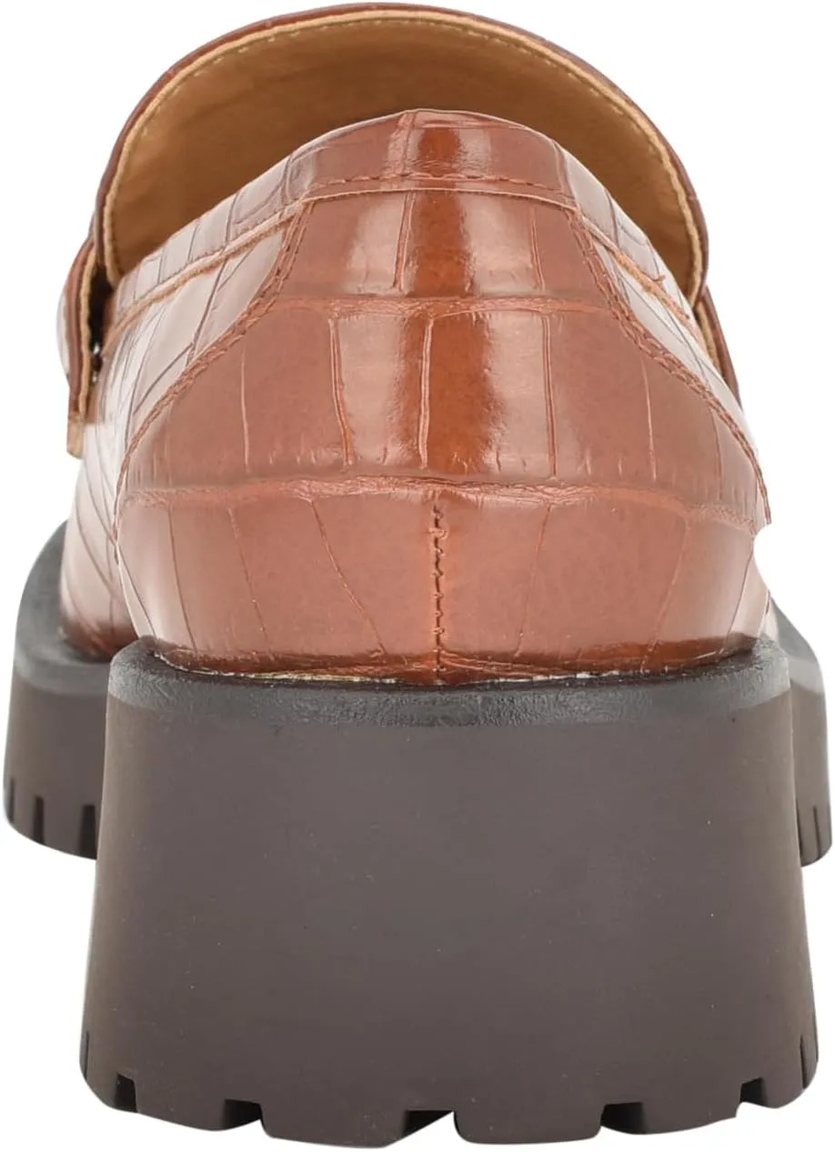 Nine West Women's Allmy Round Toe Lug Sole Casual Loafers