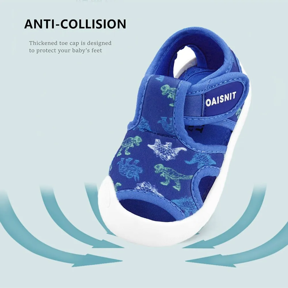 OAISNIT Baby Girls Boys Sandals Summer Sneakers Non-Slip Lightweight Beach Water Shoes Toddler First Walkers