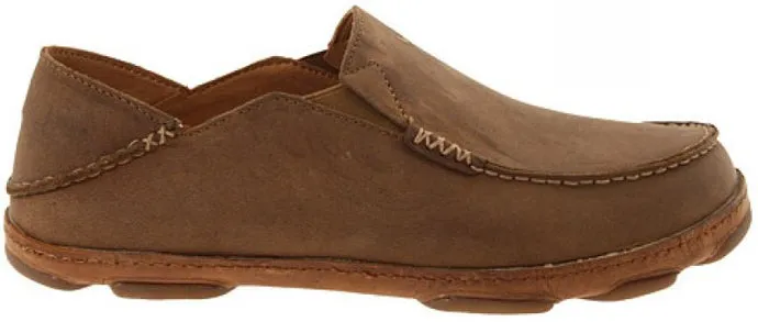 Olukai Moloa Slip On Ray Toffee Leather  Mens Casual 10128-2733