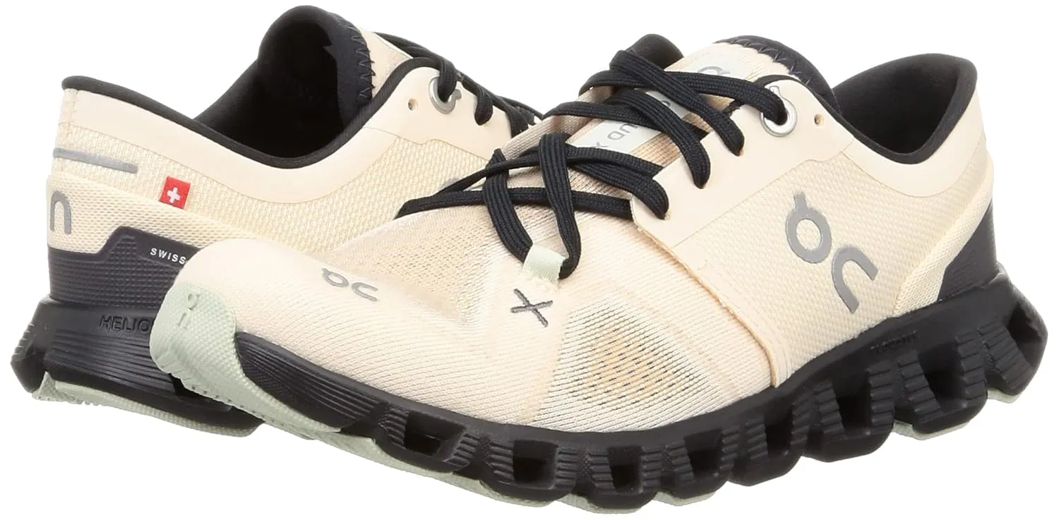 On Women's Cloud X 3 Sneakers, Fawn/Magnet, 11