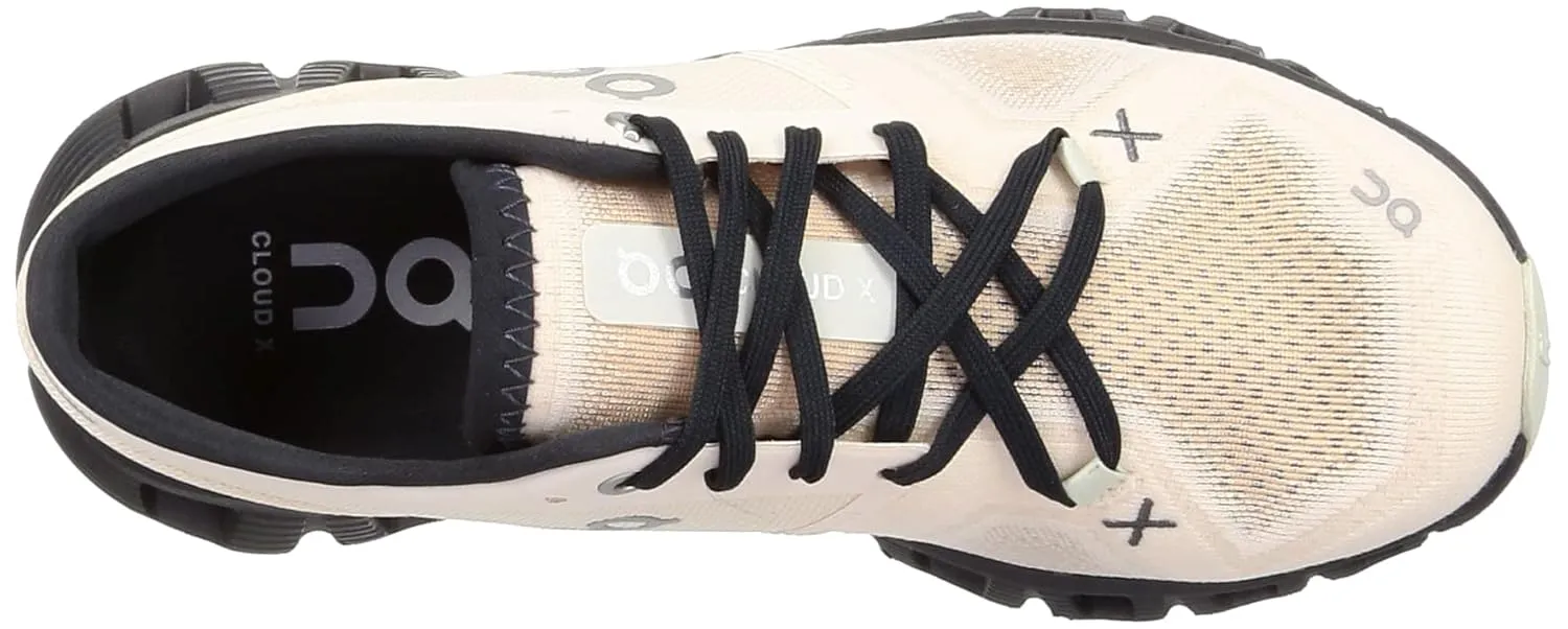 On Women's Cloud X 3 Sneakers, Fawn/Magnet, 11