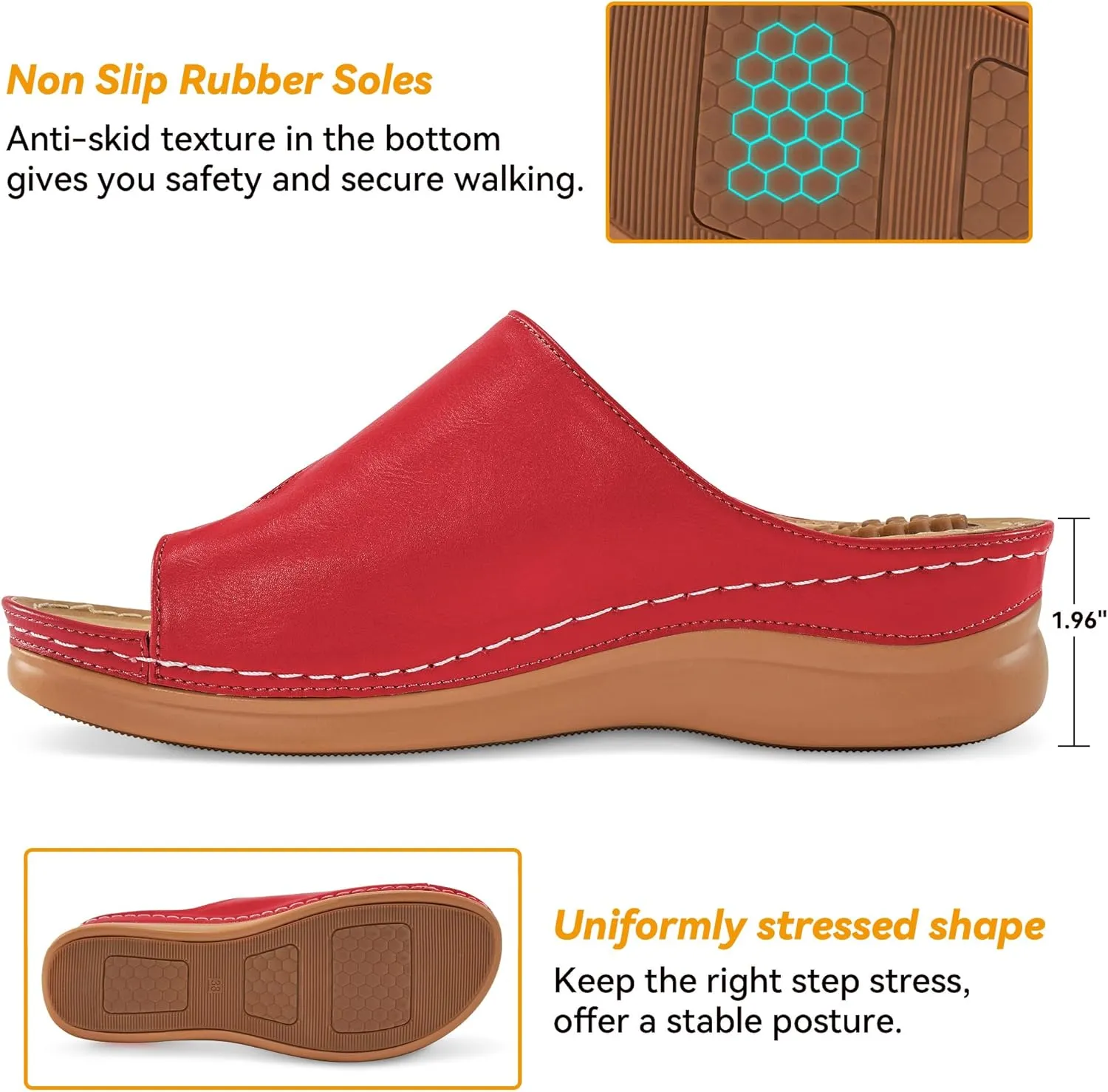 Orthopedic Wedge Sandals for Women: Comfortable Dressy Summer Sandals Women Comfortable Casual Walking Wedges Platform