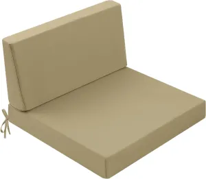 Outdoor Cushions for Patio Furniture, Outdoor Seat and Back Cushion, Waterproof Hampton Bay Deep Seat Replacement Couch Cushions for Garden Lawn, 26.5x26.5