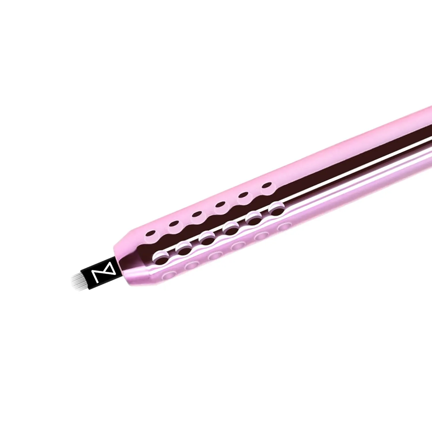 PACK OF 10 - Mellie Microblading Disposable Microblading Pen with Pigment Sponge Disposable Tool For Creating Eyebrows Microblading Supplies (Pink, U18 NANO .15mm)