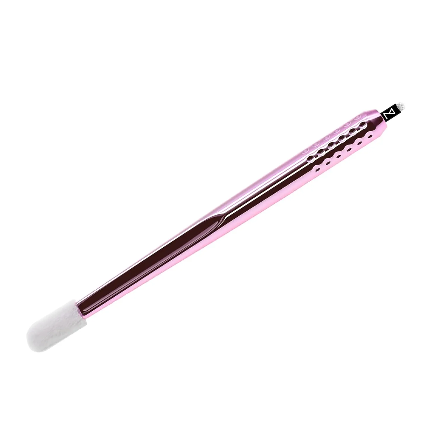 PACK OF 10 - Mellie Microblading Disposable Microblading Pen with Pigment Sponge Disposable Tool For Creating Eyebrows Microblading Supplies (Pink, U18 NANO .15mm)