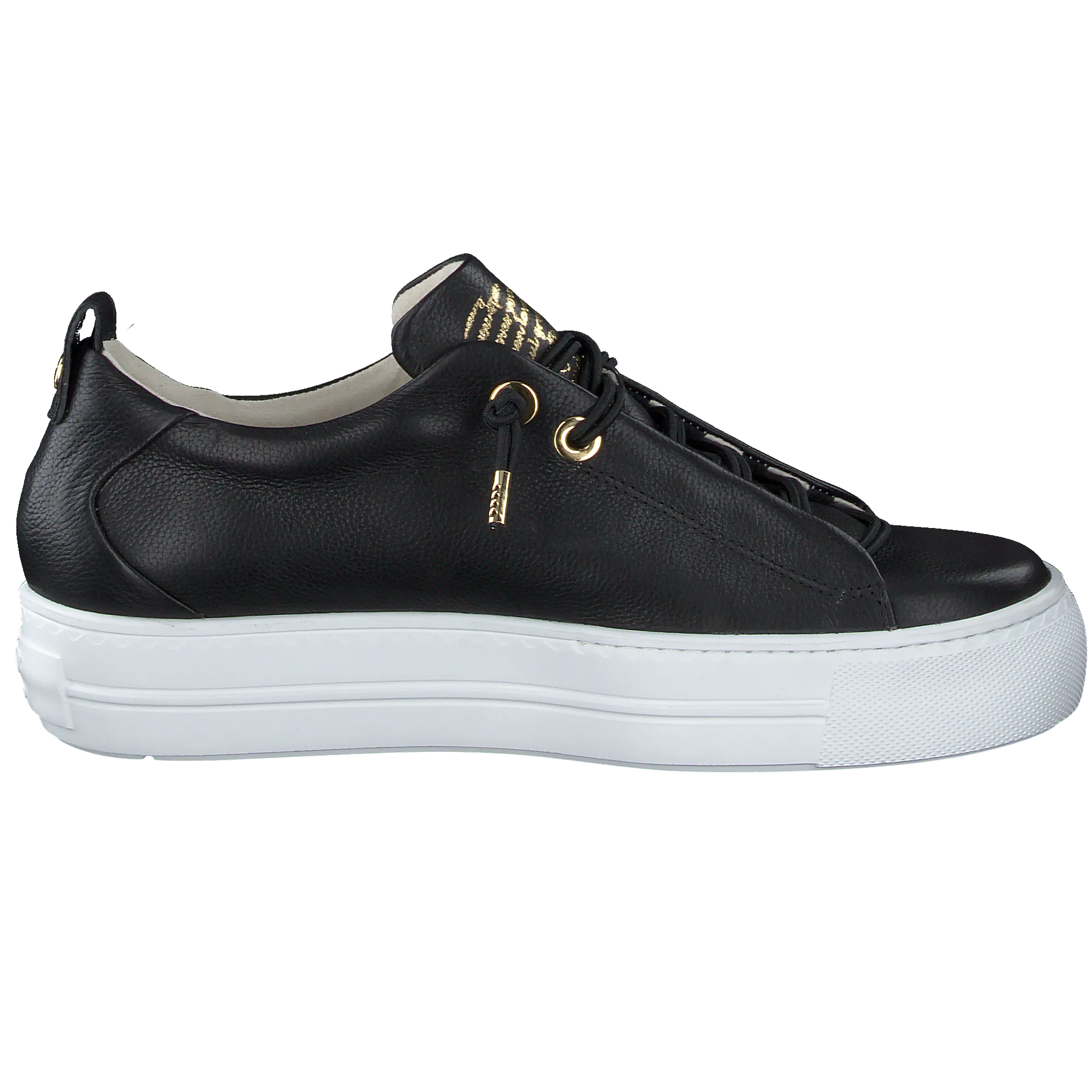 Paul Green Black Leather Trainer