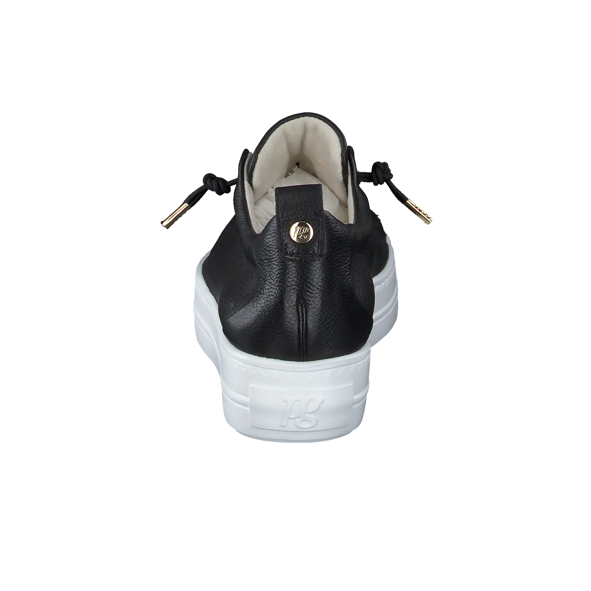 Paul Green Black Leather Trainer