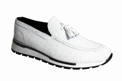 Pavia White Loafer-Duca