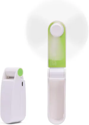 Personal Handheld Fan, Mini Portable Pocket Fan, Small Lightweight USB Rechargeable for Home Sports Outdoor Travel, 2 Speed Powerful Wind (Green)