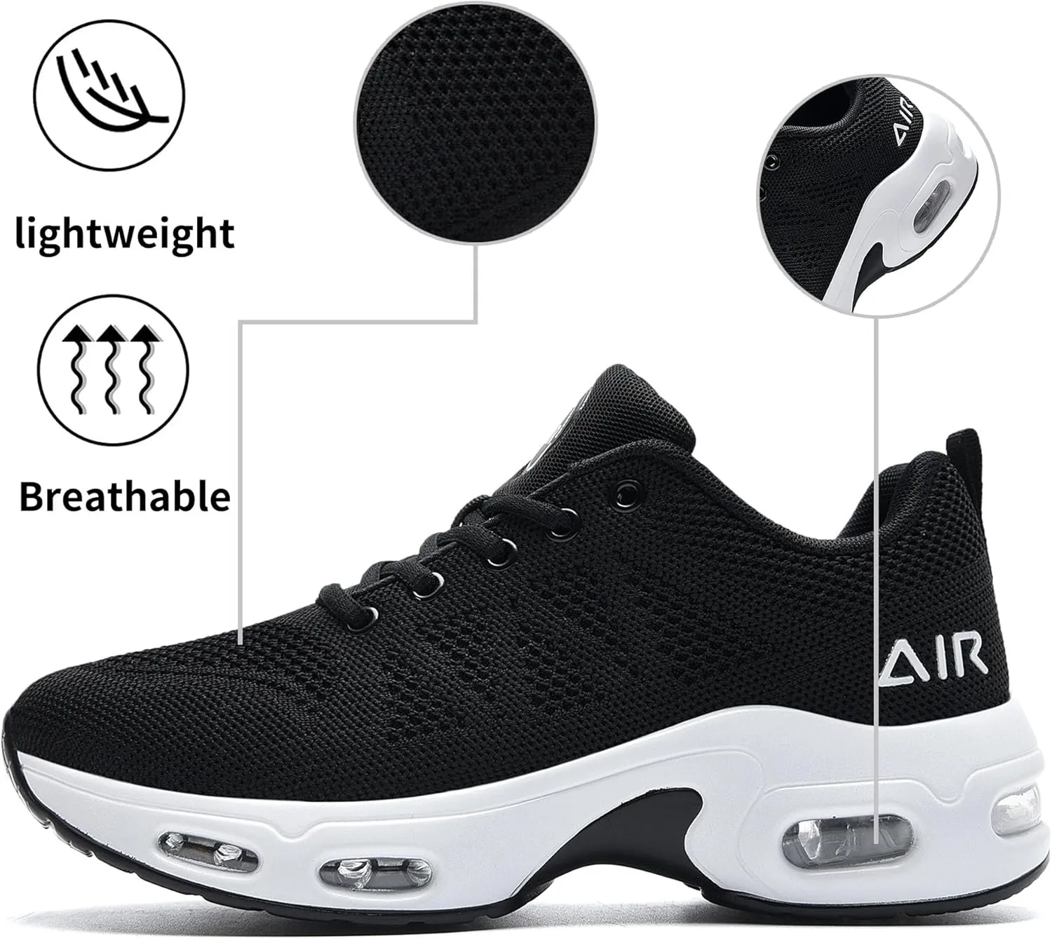 PERSOUL Women Running Shoes Tennis Air Sneakers Lightweight Breathable Fitness Athletic Gym Fashion Walking Shoes