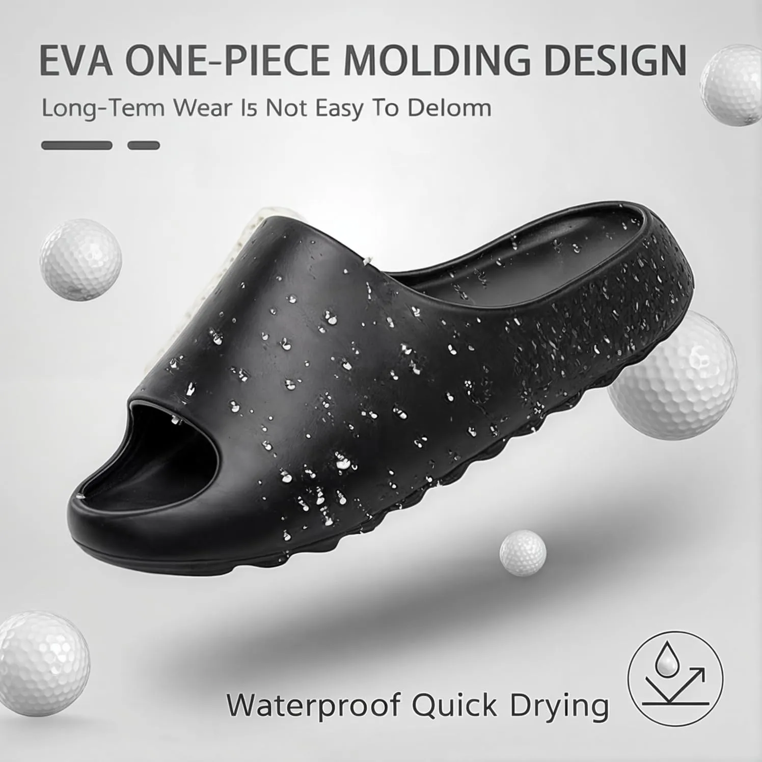 Pillow Slippers for Women and Men Cloud Platform Slides Anti Slip Cloud Slippers Lightweight EVA Comfy Shower Slides Open Toe Sandals for Indoor and Outdoor