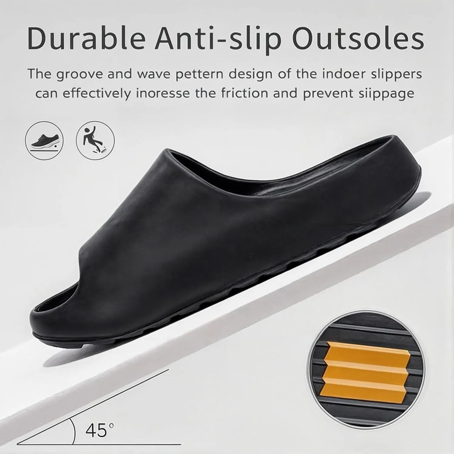 Pillow Slippers for Women and Men Cloud Platform Slides Anti Slip Cloud Slippers Lightweight EVA Comfy Shower Slides Open Toe Sandals for Indoor and Outdoor