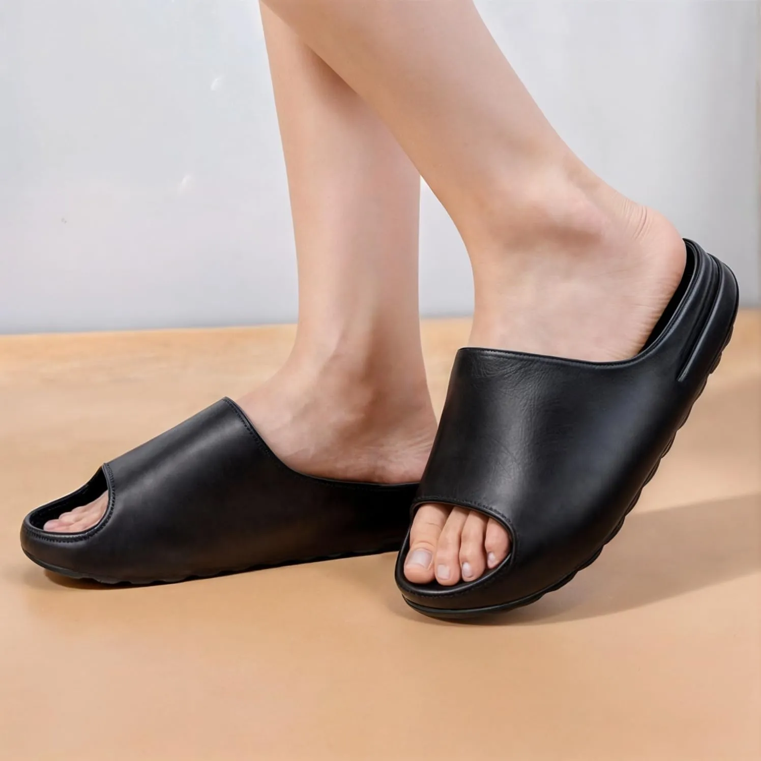 Pillow Slippers for Women and Men Cloud Platform Slides Anti Slip Cloud Slippers Lightweight EVA Comfy Shower Slides Open Toe Sandals for Indoor and Outdoor