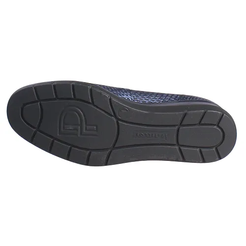Pitillos Ladies Low Wedge Pumps - 10373 - Navy