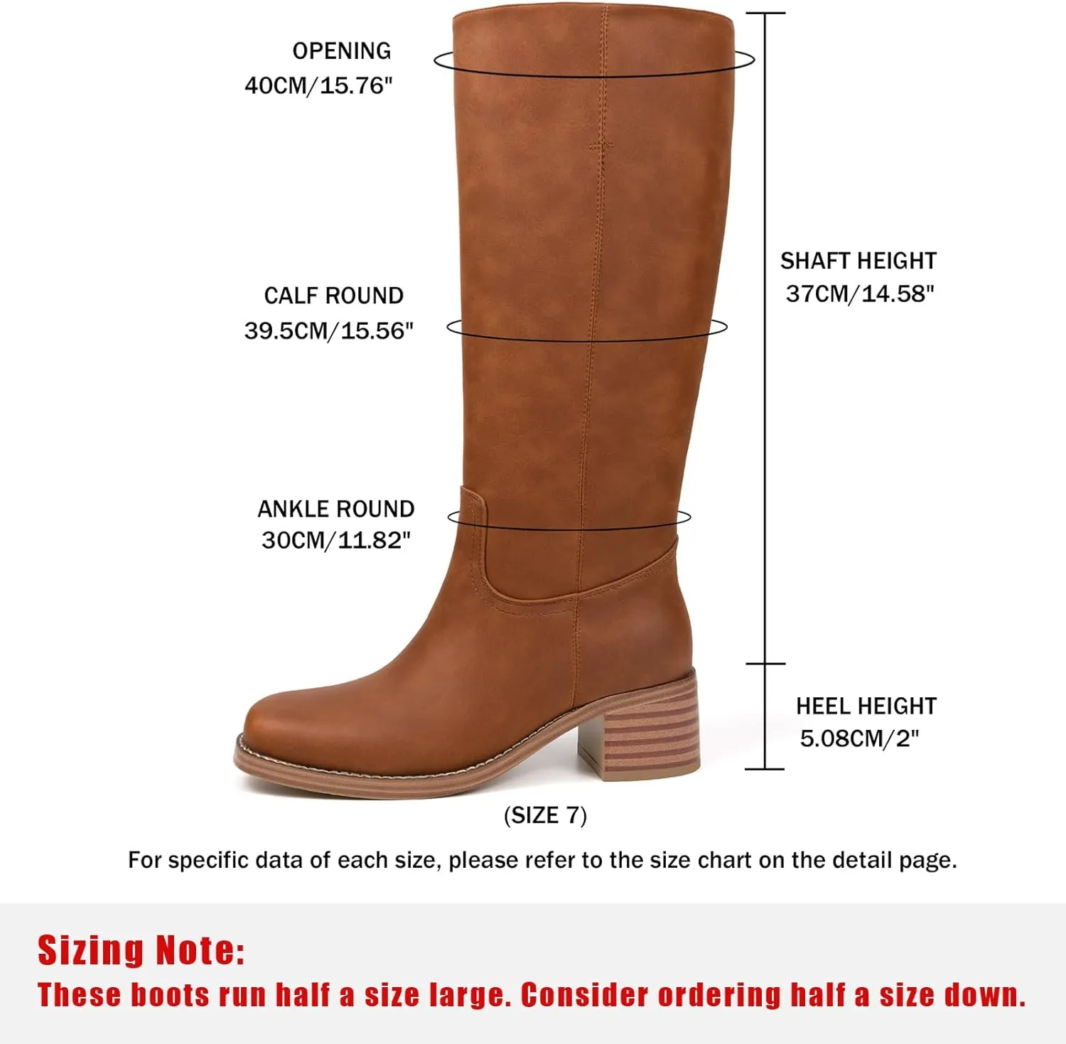 Platform Women's Knee High Square Toe Chunky Block Heel Long Wide Calf Riding Pull On Campus Boots