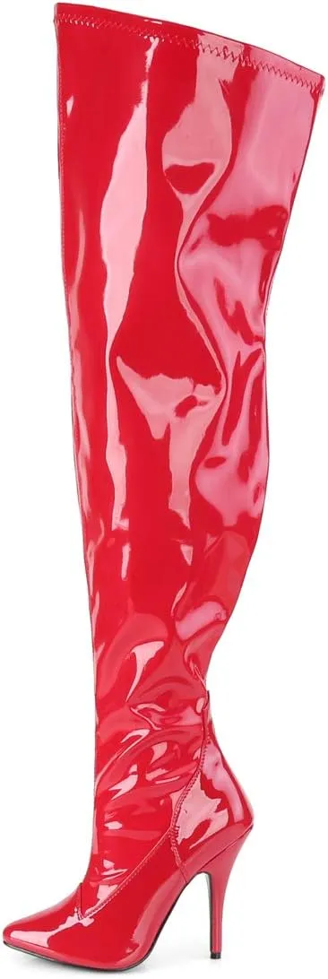 Pleaser Thigh high Boot RED SEDUCE-3000WC Stripper
