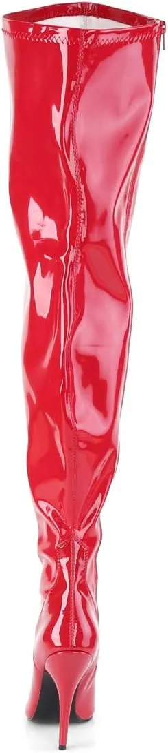 Pleaser Thigh high Boot RED SEDUCE-3000WC Stripper