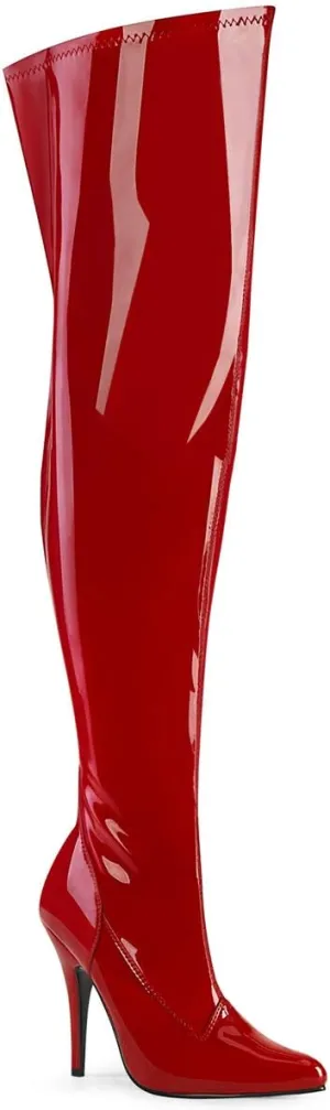 Pleaser Thigh high Boot RED SEDUCE-3000WC Stripper