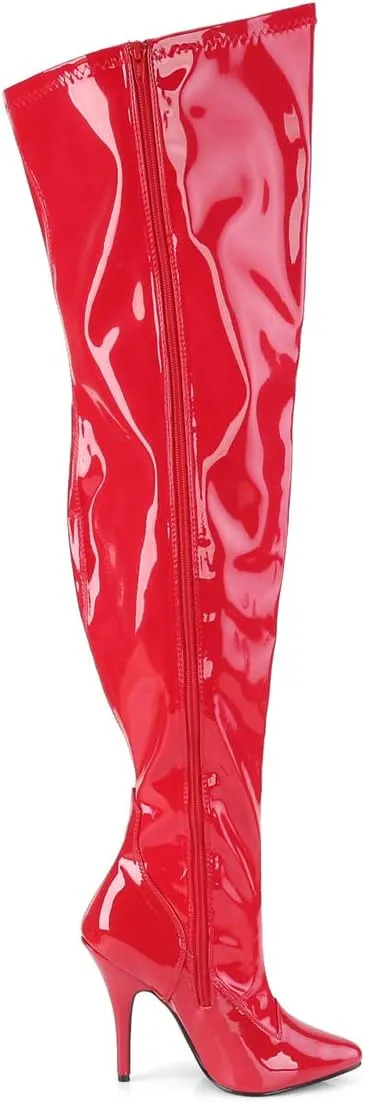 Pleaser Thigh high Boot RED SEDUCE-3000WC Stripper