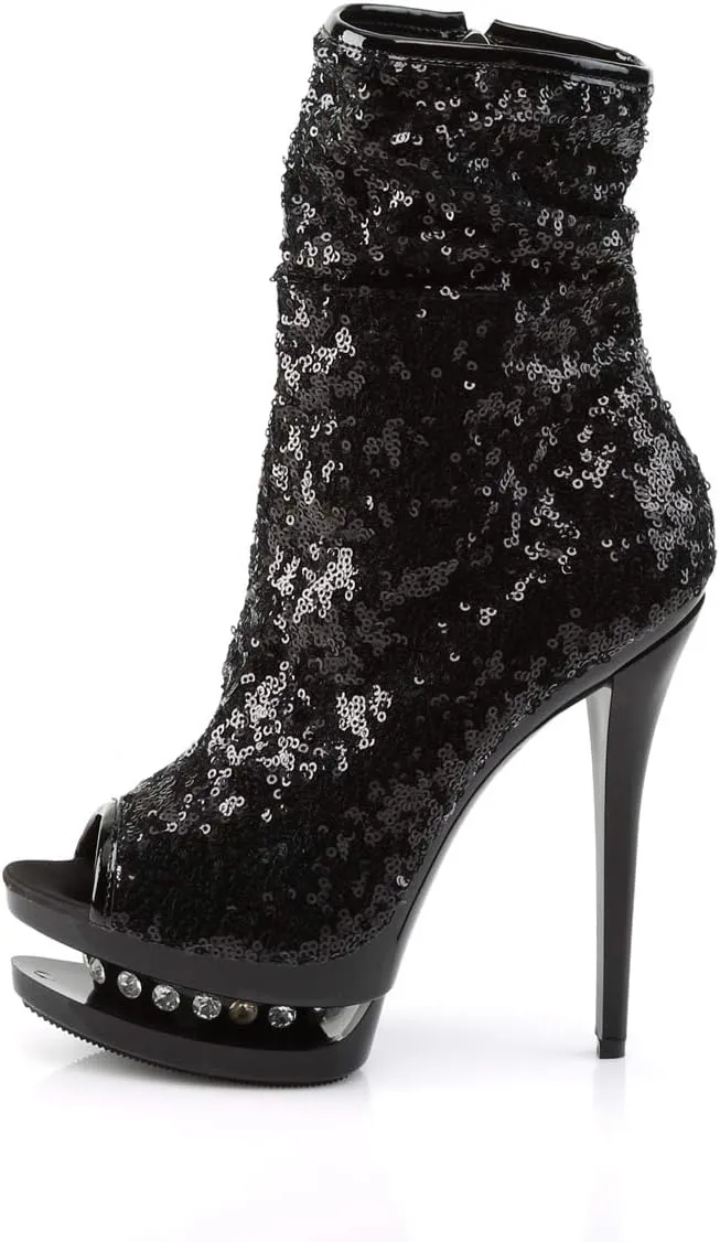 Pleaser Women's Blondie-R-1008 BSQ Ankle Boot