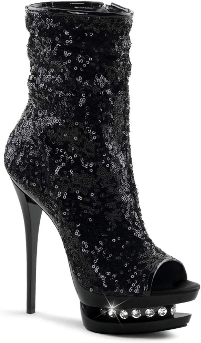 Pleaser Women's Blondie-R-1008 BSQ Ankle Boot