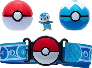 Pokemon Clip 'N' Go Poke Ball & Dive Ball Belt Set, Piplup