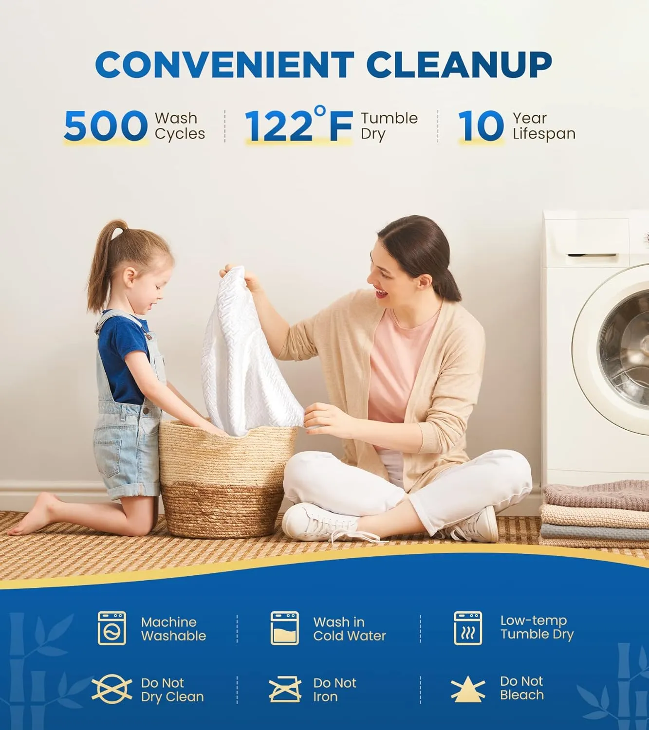 Premium 100% Waterproof King Mattress Protector Breathable Cooling 3D Air Fabric Cover Smooth Soft Hypoallergenic Noiseless Bed Cover Machine Washable Vinyl Free, 8-21'' Deep Pocket