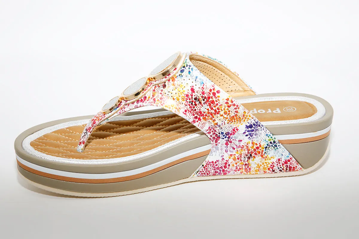 PROPET - WW1400 FASHION SANDAL - WHITE MULTI