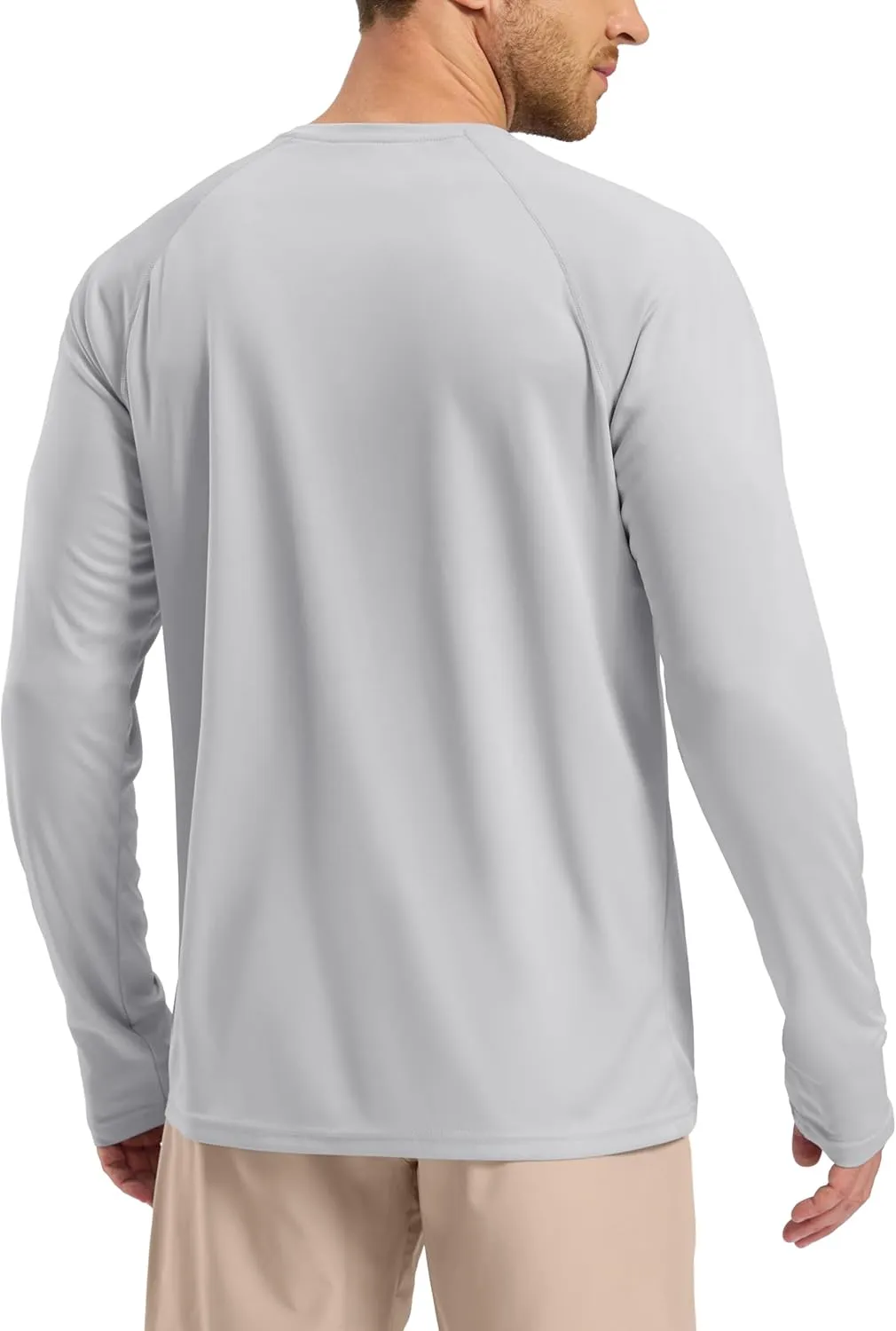 Pudolla Men's Sun Protection Shirts UV SPF UPF 50  Rash Guard Long Sleeve Lightweight Quick Dry Brethable Swimming Fishing