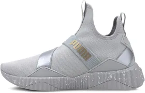 Puma Women's Defy Mid Cross Trainer, High Rise-Silver, 6.5 M US