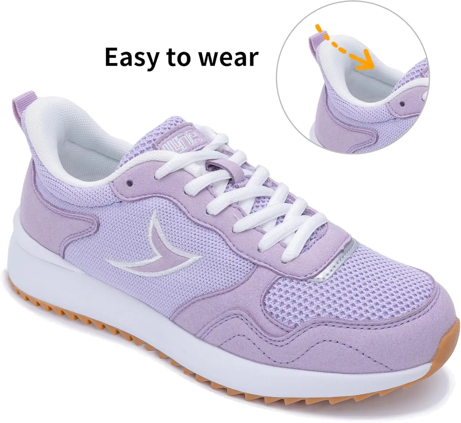Quseek Womens Fashion Sneakers Tennis Walking Shoes Comfortable Lightweight Slip On Classic Retro Casual Non Slip Shoes for Woman Size 6-11