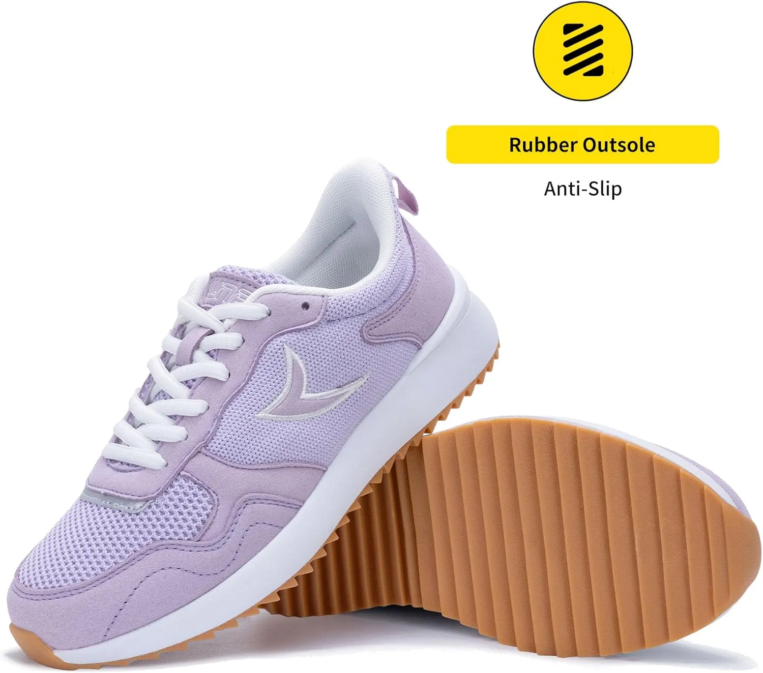 Quseek Womens Fashion Sneakers Tennis Walking Shoes Comfortable Lightweight Slip On Classic Retro Casual Non Slip Shoes for Woman Size 6-11