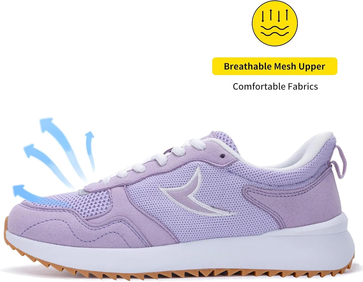 Quseek Womens Fashion Sneakers Tennis Walking Shoes Comfortable Lightweight Slip On Classic Retro Casual Non Slip Shoes for Woman Size 6-11